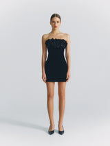Strapless Velour Mini Dress
