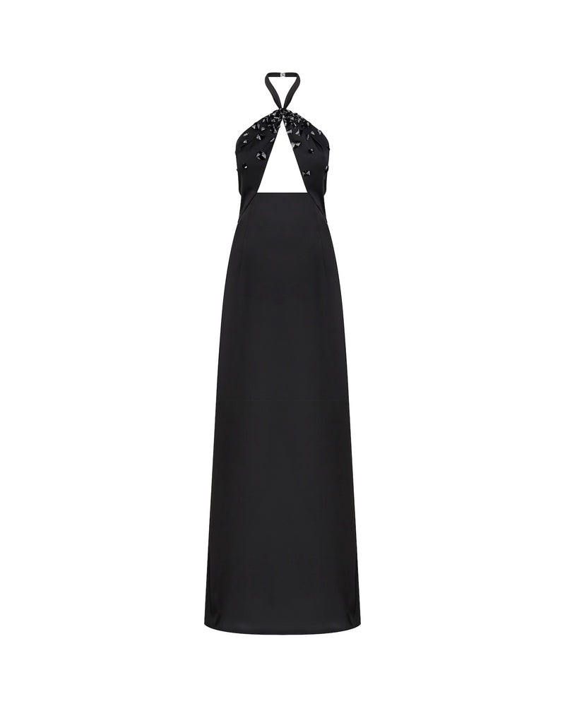 Embellished Cutout Maxi Dress